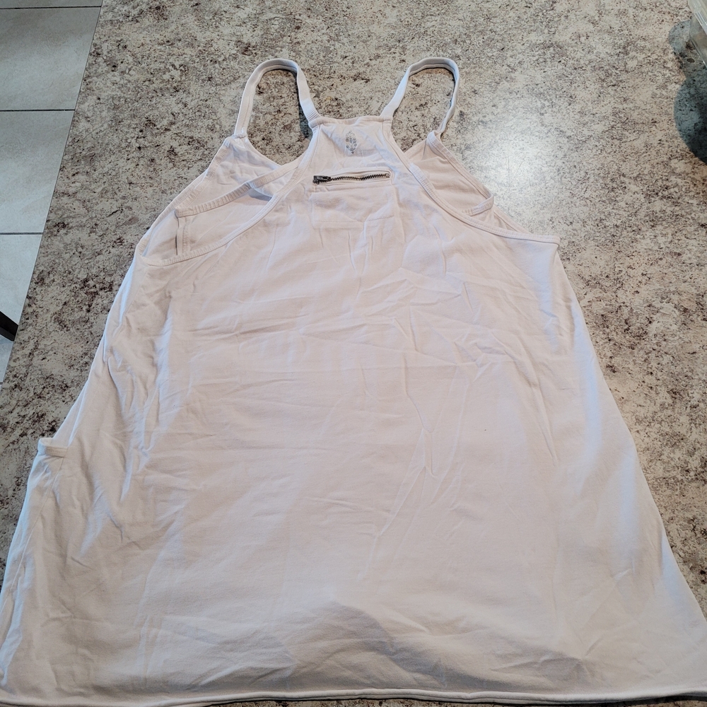 NWOT FP Movement Hot Shot Mini Dress W/ Short Racerback White (M) - Picture 6 of 11